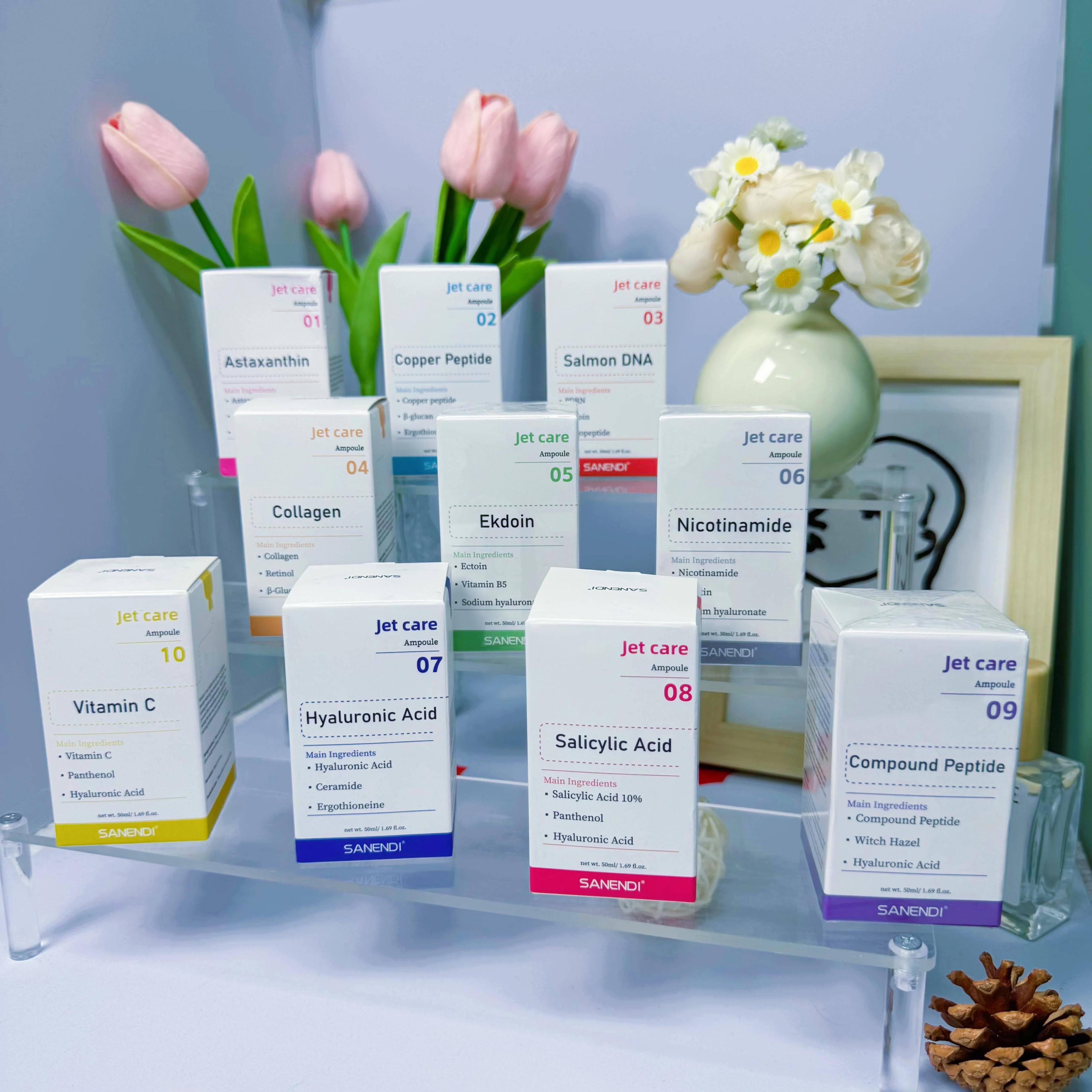 Série de soins de brume faciale-aérosol essence liquide saumon ADN soins de la peau hydratant et hyd