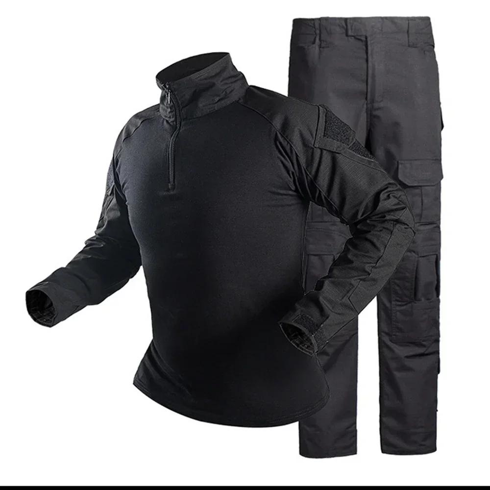 Uniforme tactique militaire pour hommes, chemises de combat camouflage, pantalons cargo, ensembles p