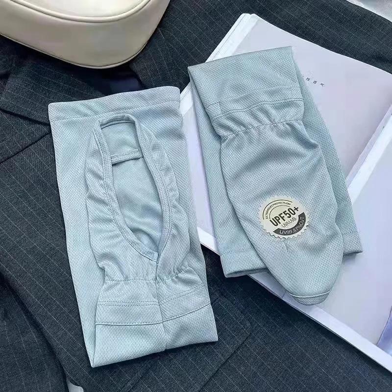 Gants à manches de glace de grande taille pour femmes, Protection solaire pour la conduite d'été, ma