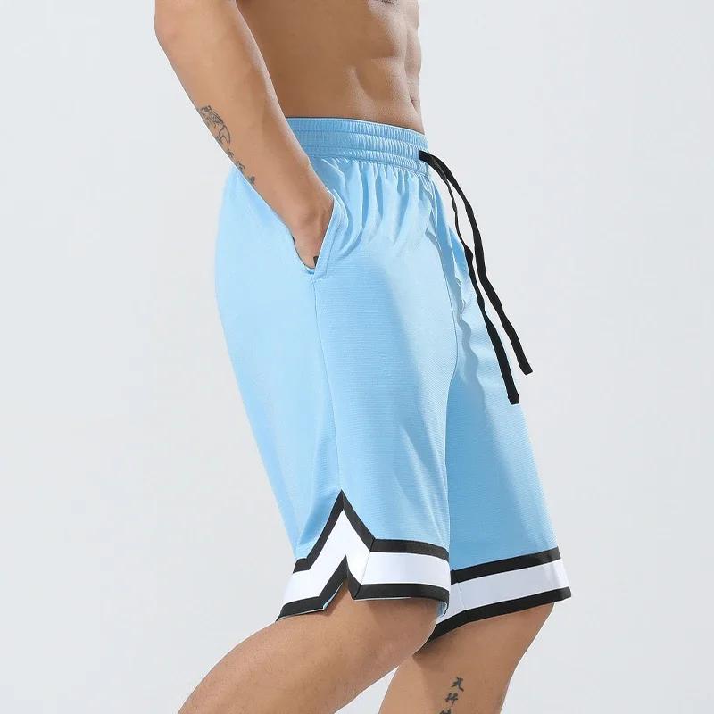 Short de basket-ball et de Football pour hommes, respirant et à séchage rapide, pour la musculation,