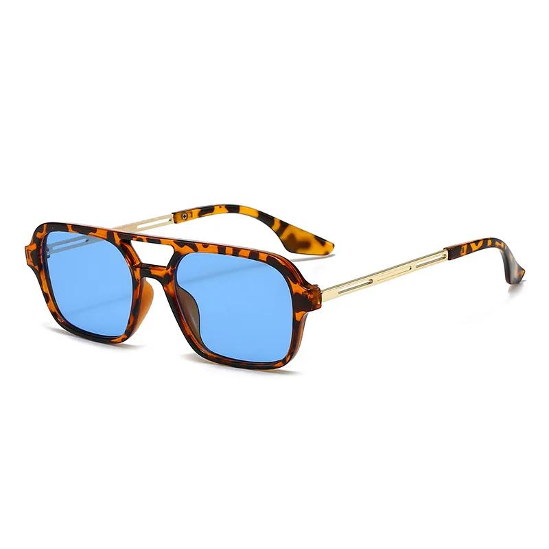 Nouvelles Lunettes de Soleil Carrées Vintage pour Femmes et Hommes, Lunettes de Soleil Rectangulaire