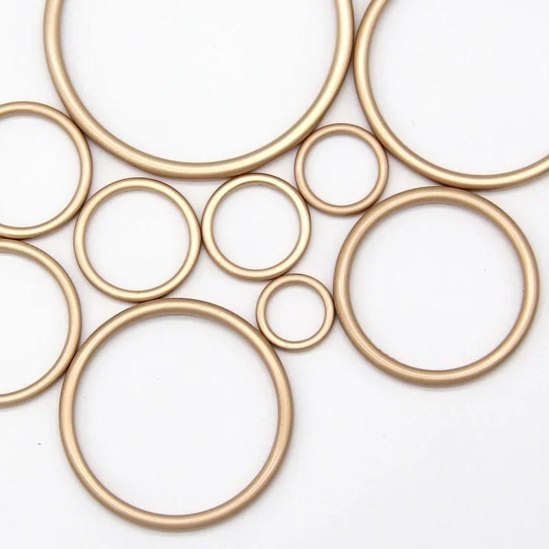 HENGC – grandes boucles rondes en métal, anneau torique, fermoir Web pour ceinture en cuir, chaussur