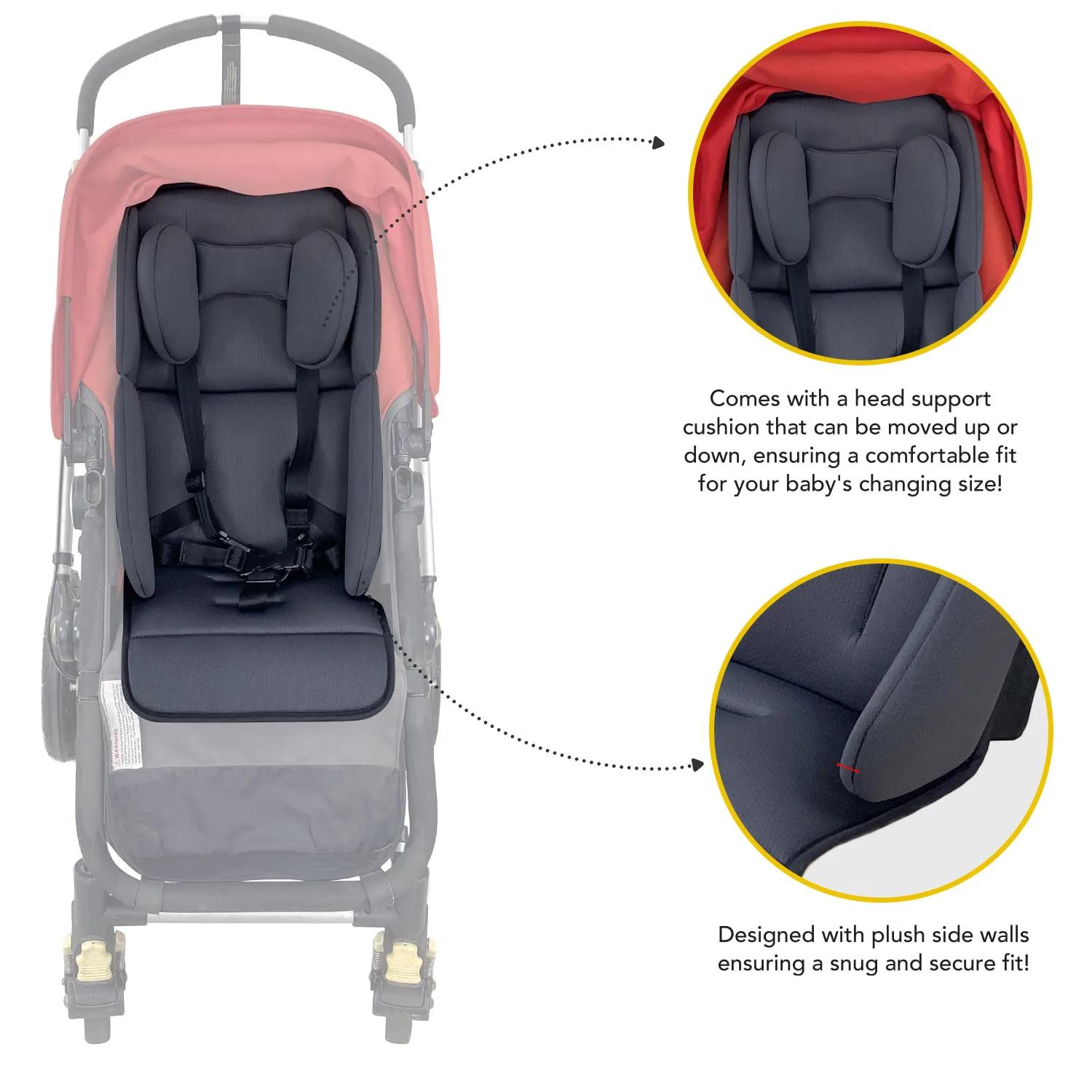 Coussin de siège universel pour poussette Uppababy - Insert confortable pour nouveau-né et enfant en bas âge