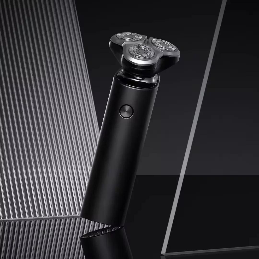 Rasoir électrique MIJIA S500, rasoir flexible portable à 3 têtes, rasage à sec et humide, tondeuse à