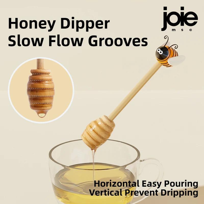 Joie pot de stockage de miel en céramique 150ml et pot de miel Dipper avec couvercle barre d'agitati