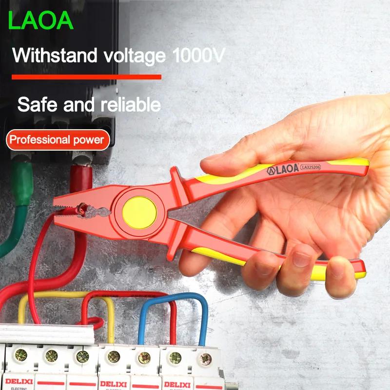 LAOA – pince en plastique isolée solide, 1000V, haute tension, poignée antidérapante, fil isolé, pin