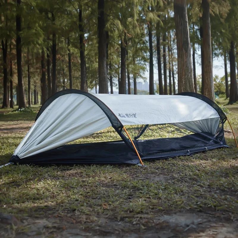Hamac de voyage 2026, hamac d'extérieur anti-roulis et anti-moustiques, hamac de camping double avec