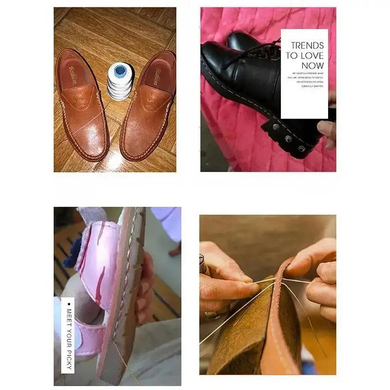 Ensemble de poinçons de couture en cuir, Kit d'outils de réparation de chaussures multifonctions rem