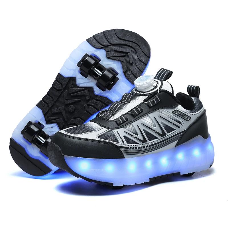 Chaussures de sport de plein air à la mode 2026, chaussures de patins à roulettes, baskets pour enfa