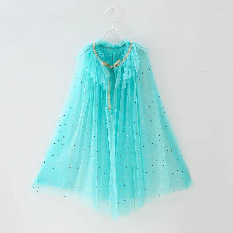 Cape d'été pour filles, accessoires de fête princesse, reine des neiges, Elsa, Anna, Costume raiponc