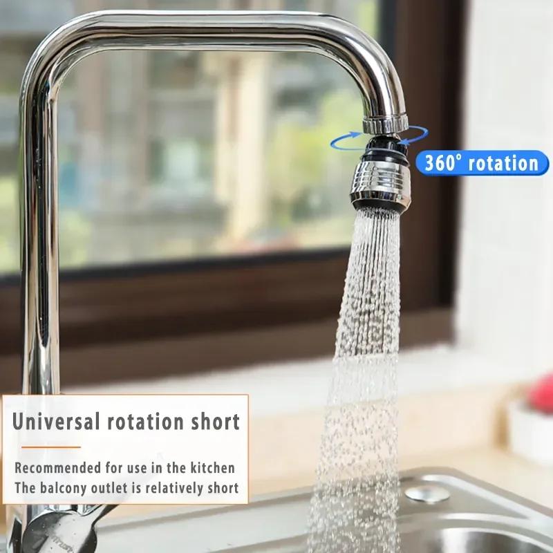 Accessoires de cuisine : Économiseur d'eau pour robinet haute pression, rotatif à 360°, 2 modes, pou