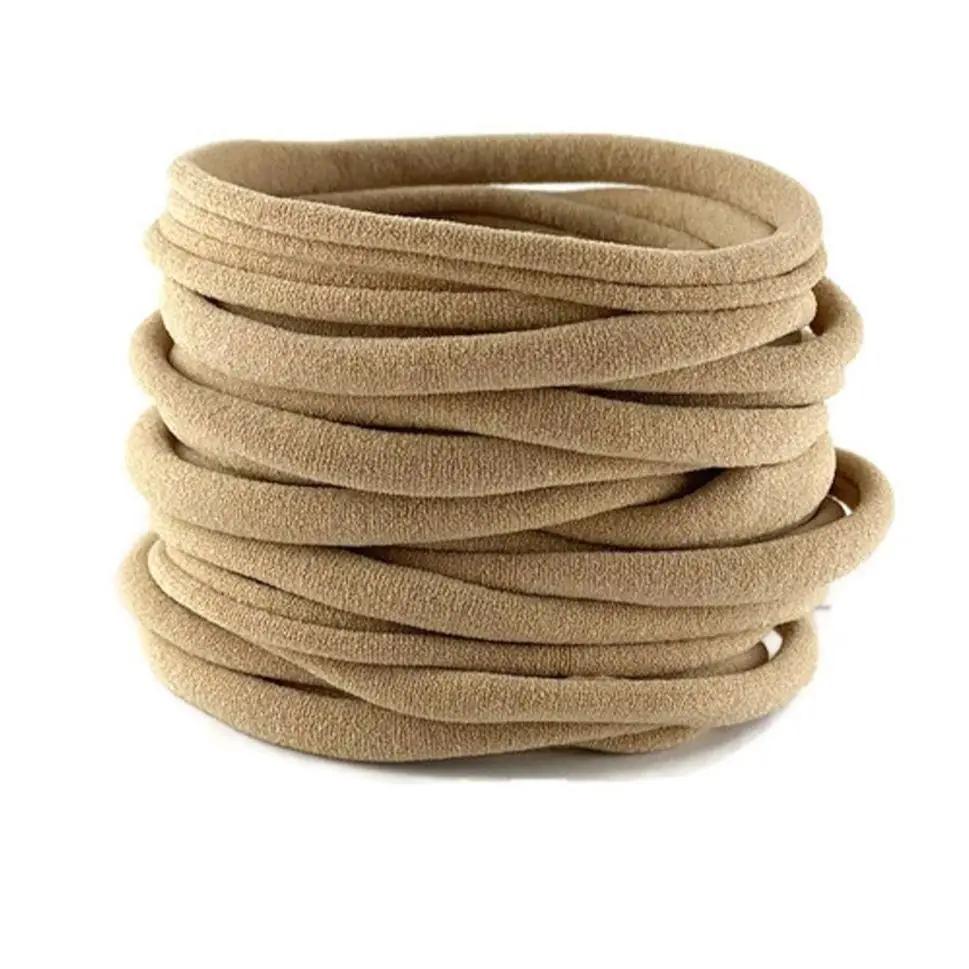 100 pièces/lot bébé fille bricolage extensible maigre Nylon fille élastique souper doux bandeau bébé