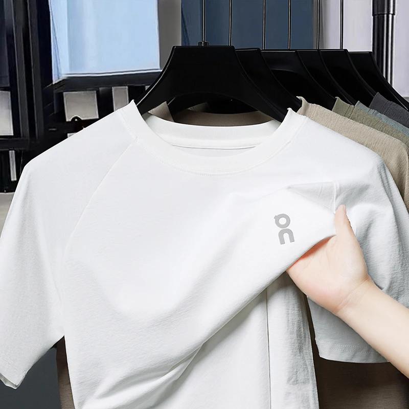 T-shirt imprimé à manches courtes pour homme, nouvelle collection été 2026, léger, col rond, coupe a