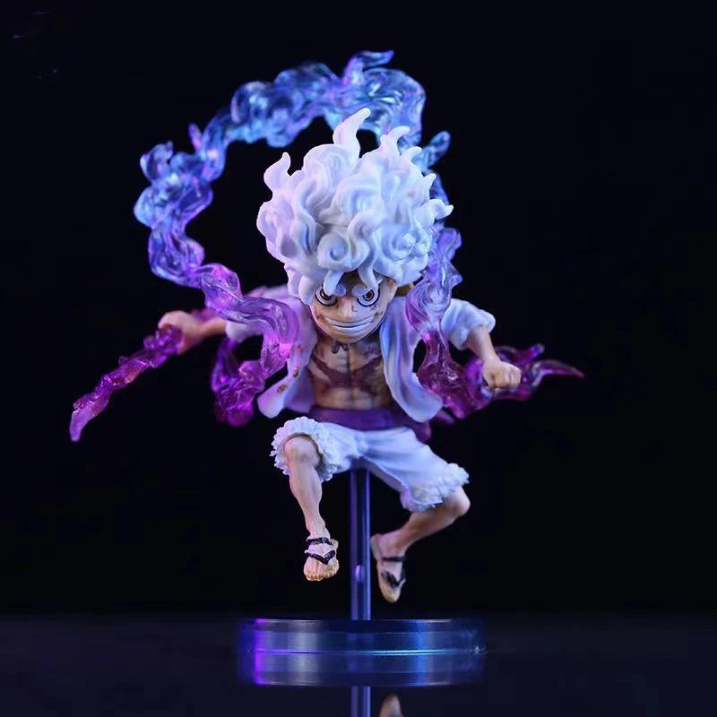 Bandai-Mini figurine One Piece Luffy Gear 5, statue de dieu du soleil, nika, figurine d'anime, modèl