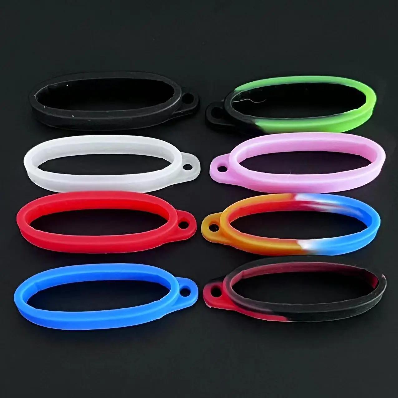 Anneau en silicone avec trou pour boîte mécanique, bande de lanière, UL, porte-clés conflicloop, déc
