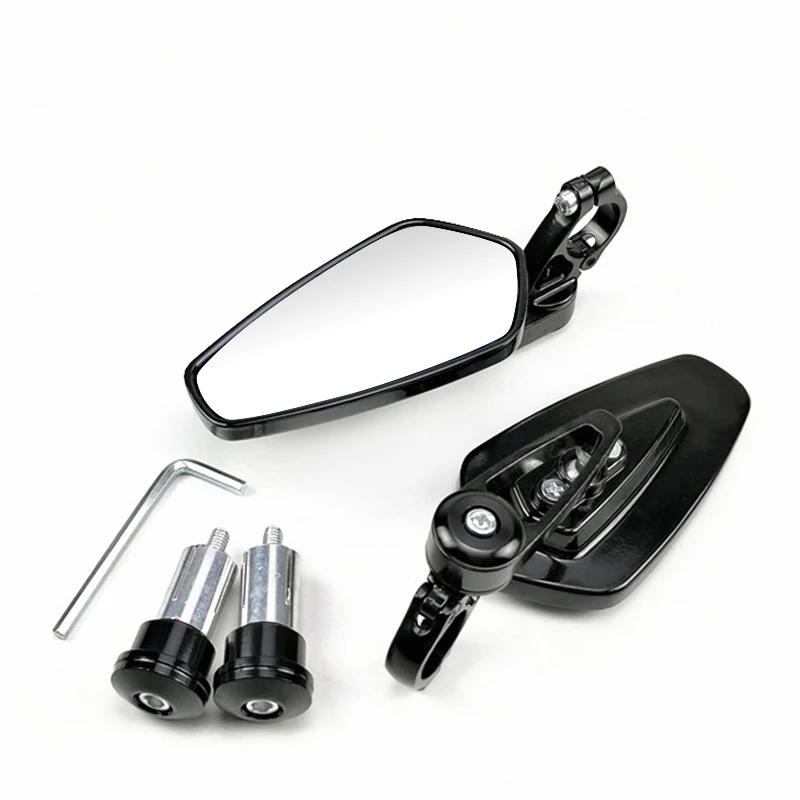 EADavid-Rétroviseurs de moto universels, guidon d'extrémité de barre de scooter, accessoires de rétr