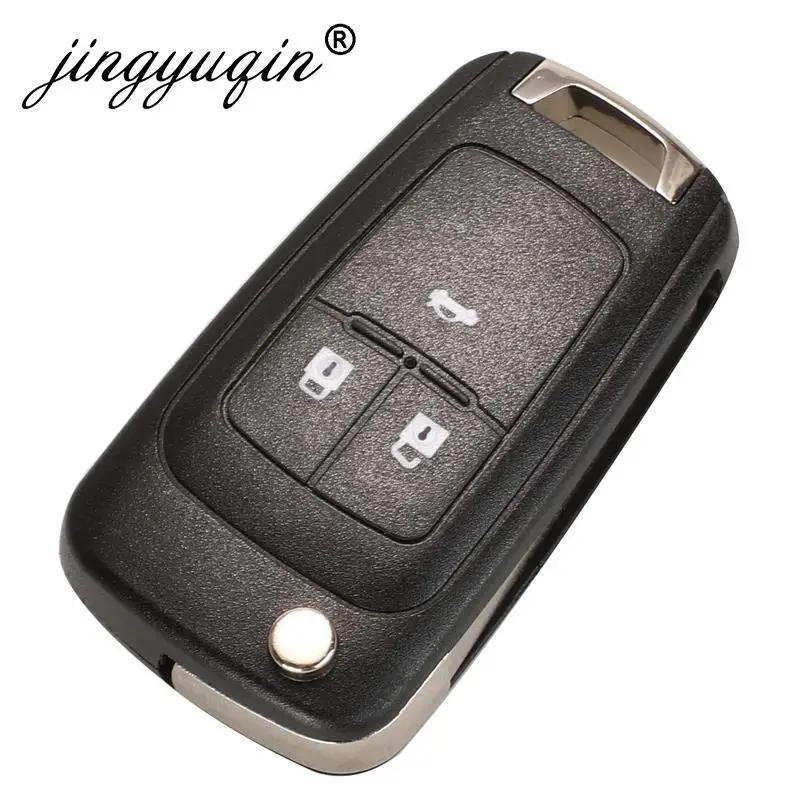 Jingyuqin – télécommande à clapet, 5 pcs/lot, 315/433MHz, avec puce ID46, pour Chevrolet Cruze Aveo,