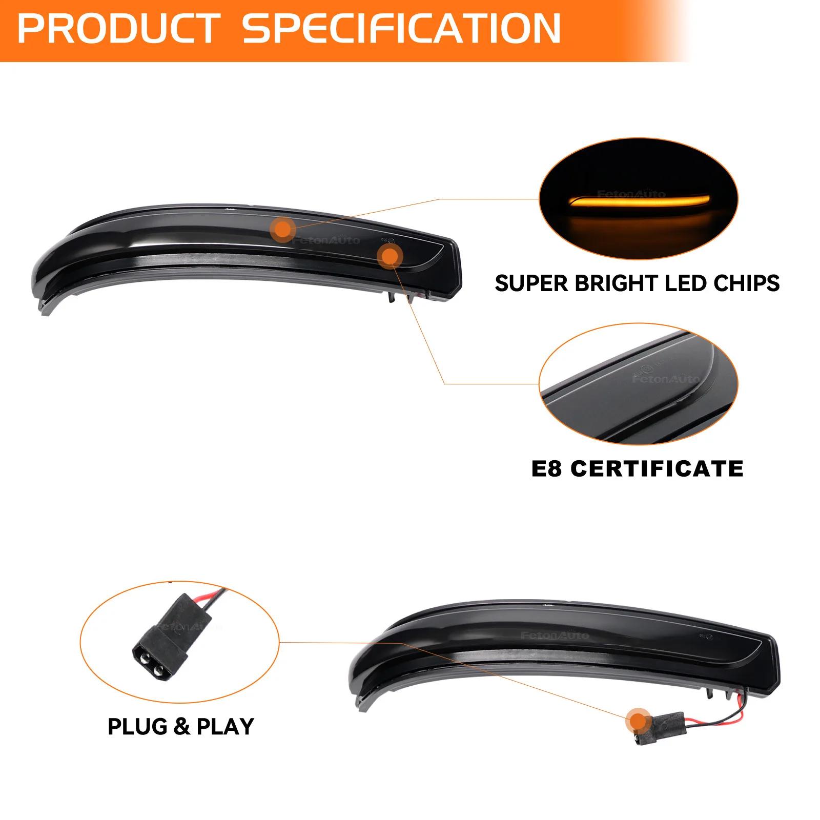 Pour Mercedes Benz classe A B W169 W245 Faceelift LED rétroviseur latéral dynamique clignotant lampe