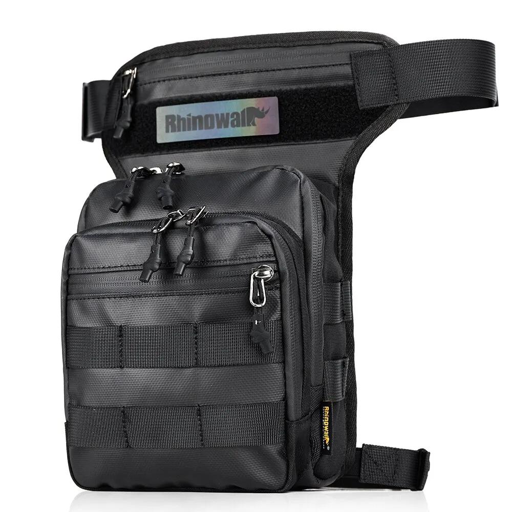 Rhinowalk moto goutte jambe sac cuisse ceinture taille sac multifonction moto tactique voyage cellul
