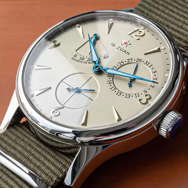 1963 montre pilote pour hommes 40mm montres mécaniques automatiques Original ST1780 mouvement saphir