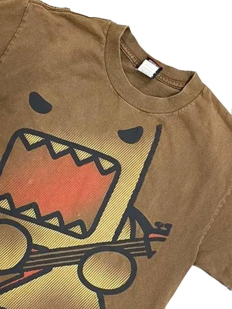 Kawaii surdimensionné été tendance drôle T-shirts imprimé polyvalent Couple coton Y2k décontracté ha