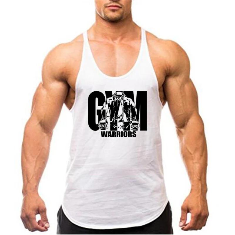 Débardeur de musculation pour hommes, vêtements de sport de marque, en coton respirant, gilets muscu