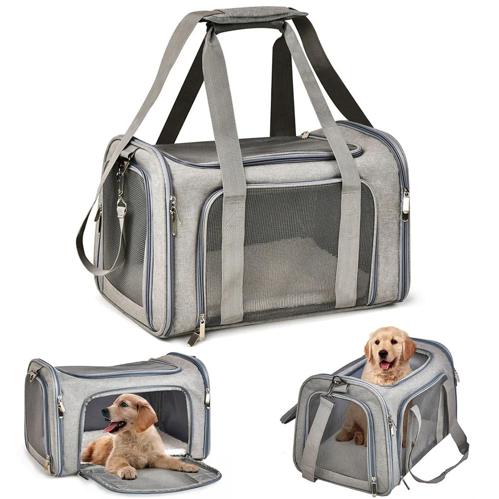 Sac de Transport pour chiens, sac à dos latéral souple, porte-animaux de compagnie, sacs de voyage p