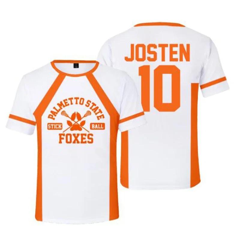 Cosplay The Foxhole Court Palmetto State Foxes maillot de crosse WILDS MINYARD JOSTEN t-shirt à manc