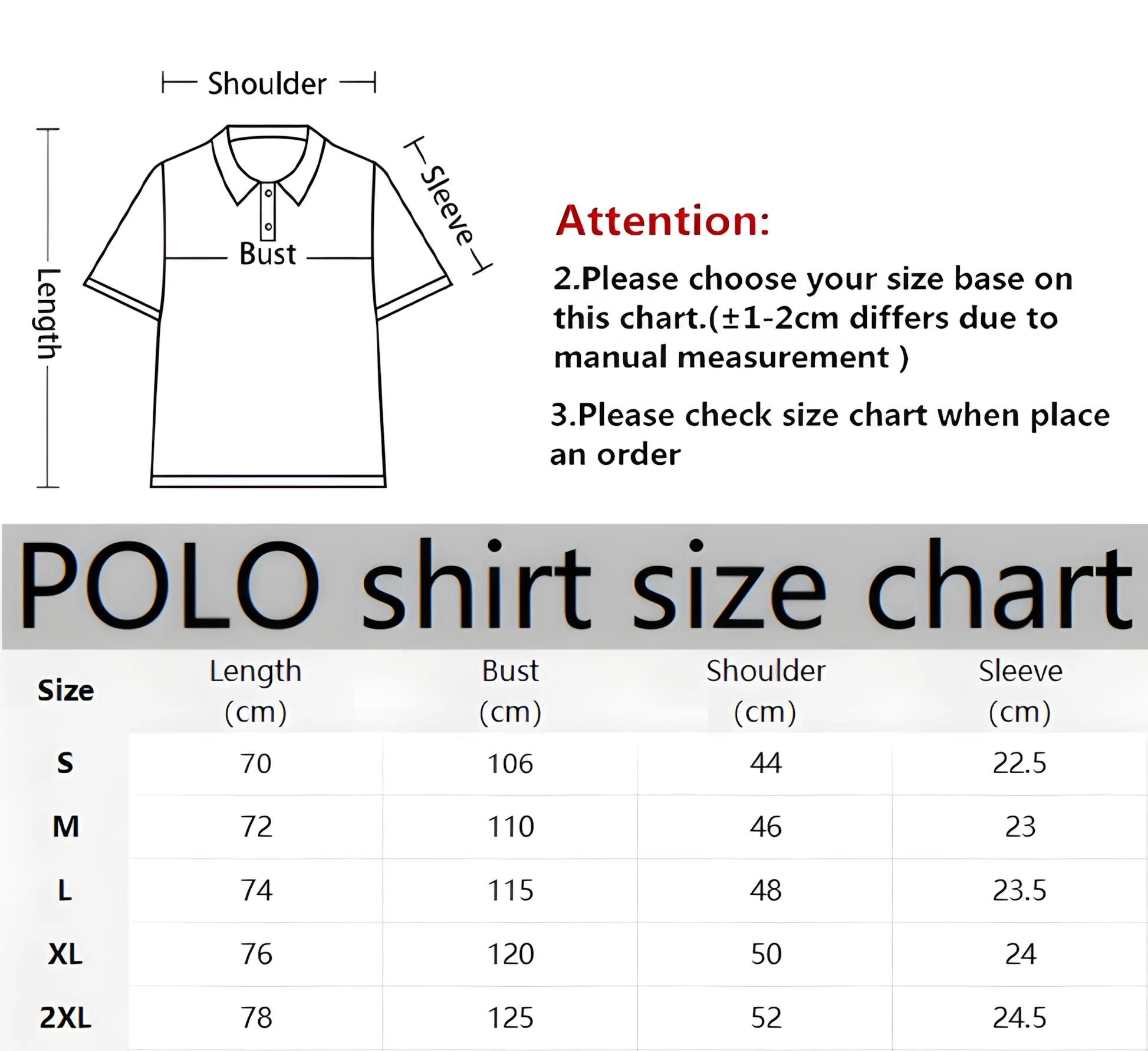 La nouvelle chemise POLO à manches courtes pour hommes pour l'été 2025 présente une impression de mo