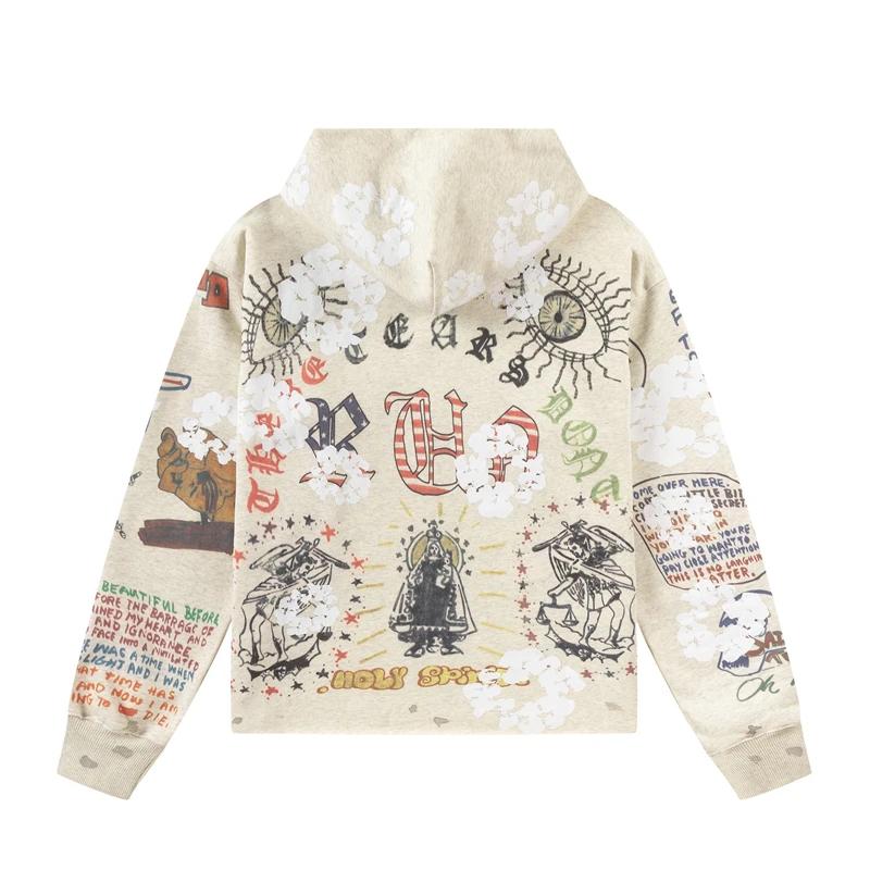 Nouveau Saint Graffiti sweat à capuche imprimé pull hommes femmes haute qualité 25fw tissu lourd uni