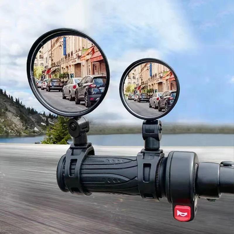 Rétroviseur auxiliaire pour guidon de vélo, résistant à 360, réglable, grand angle, cyclisme