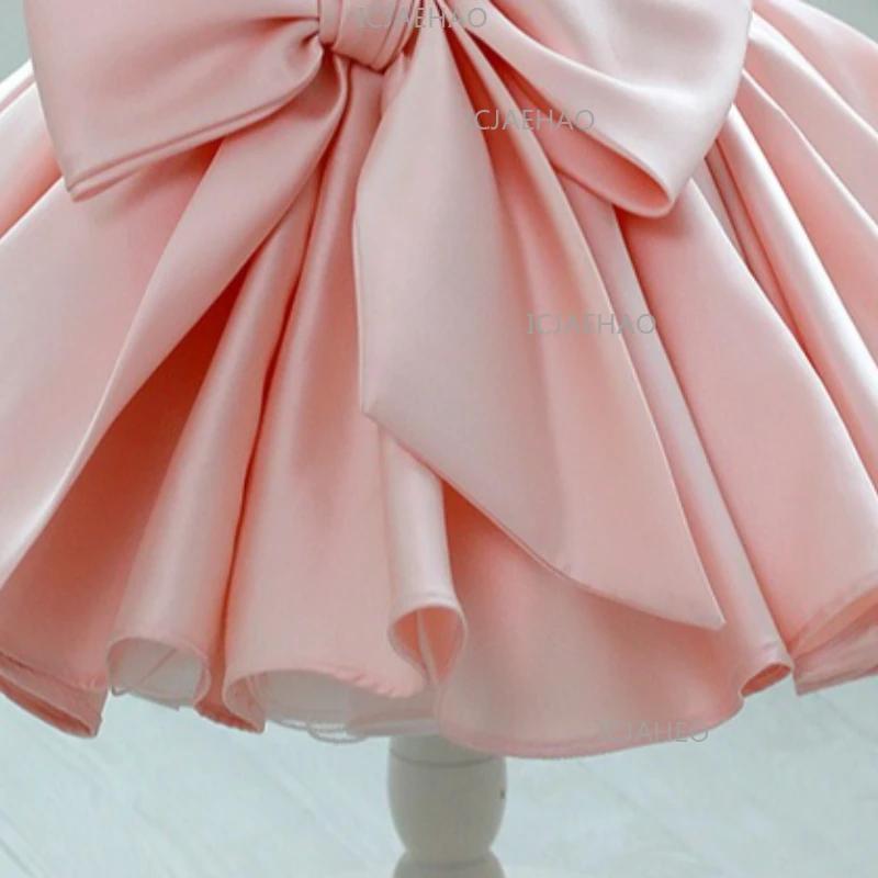 Robe de Princesse Tutu Rose Style Coréen pour Bébé Fille, Tenue de Fête Formelle pour Enfants d'un A