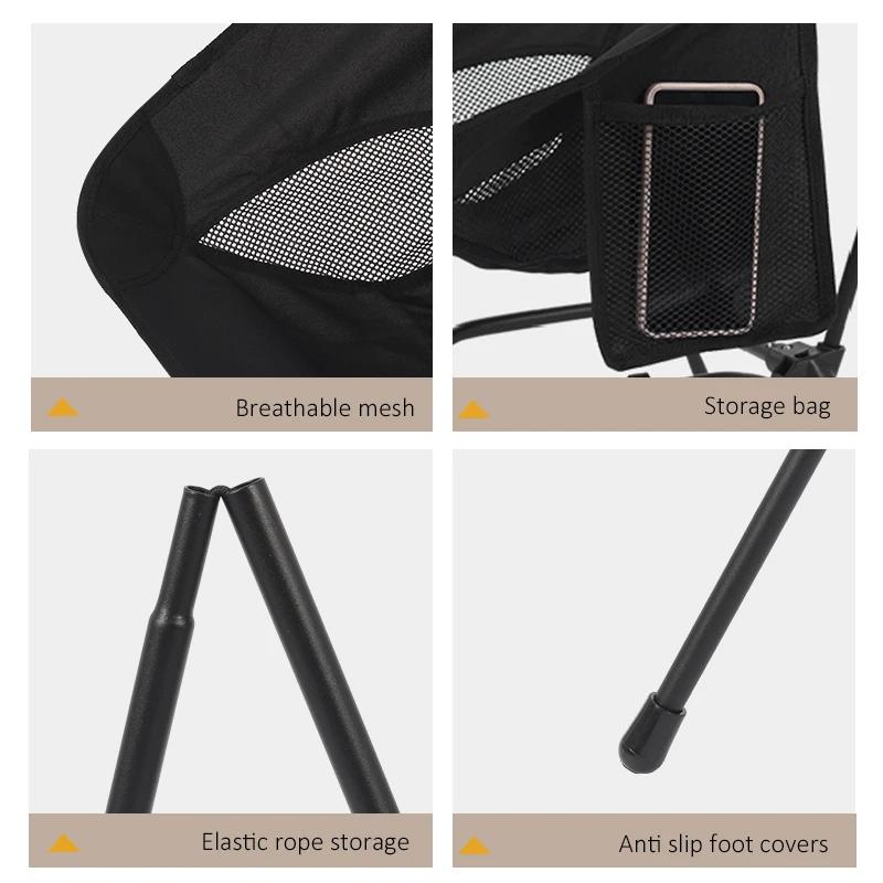 Tabouret de pêche de plage à Structure carrée, chaise pliante de Camping pratique à quatre coins, ch
