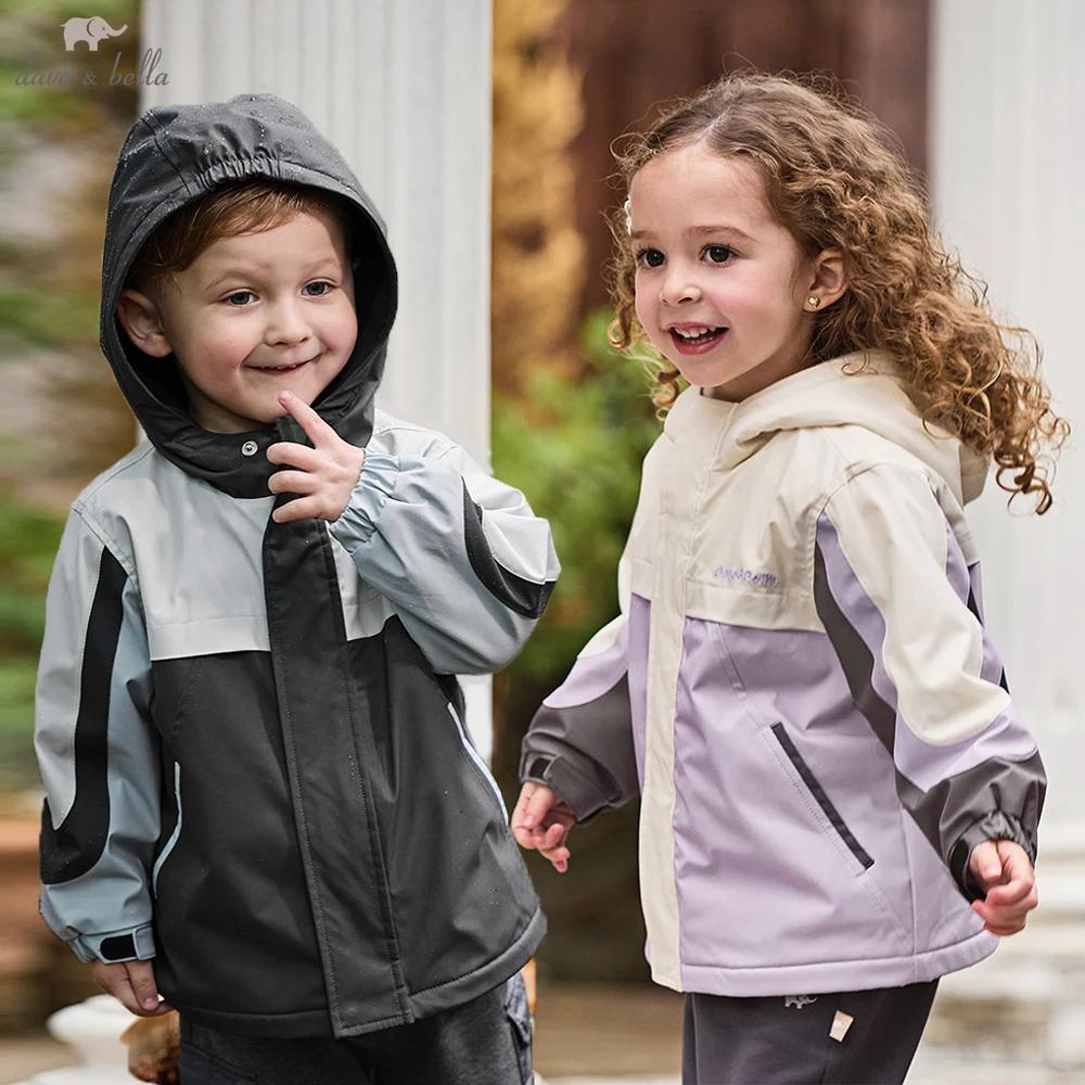 Dave Bella garçons filles printemps automne veste manteau pour enfants imperméable à capuche extérie