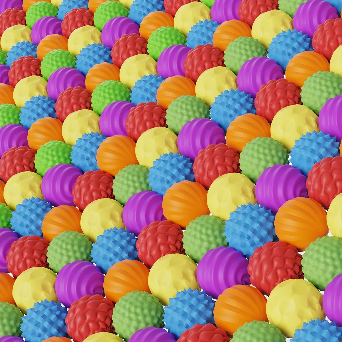Boules magnétiques EDC, 6/12 pièces, jouets anti-Stress, anxiété, jouet sensoriel, balles magnétique