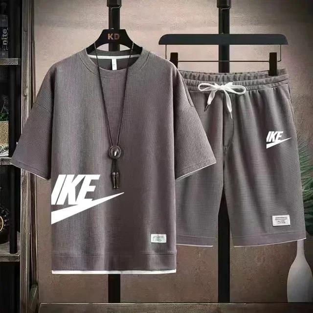 Ensemble de vêtements de sport pour hommes, T-shirt et short décontractés à manches courtes, short d