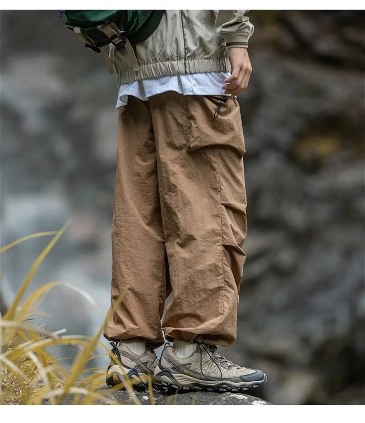 Pantalon de travail imperméable pour hommes, pantalon d'alpinisme Hip Hop, pantalon Harajuku décontr