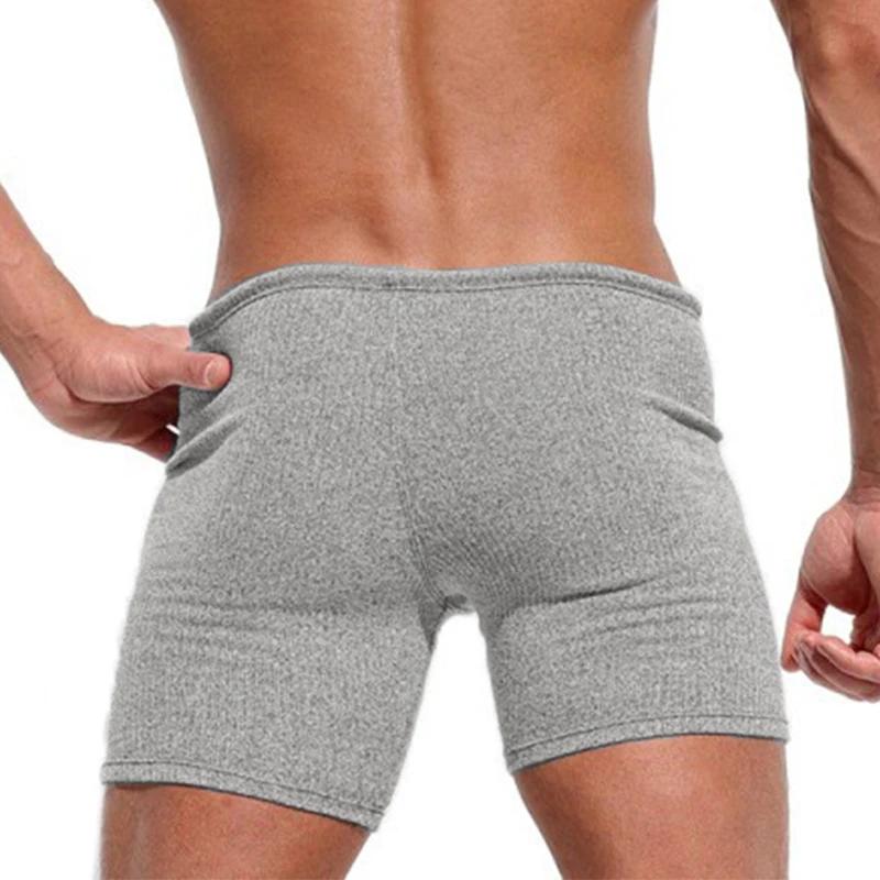 Short d'été pour hommes, décontracté, respirant, avec cordon de serrage, couleur unie, maillots de b