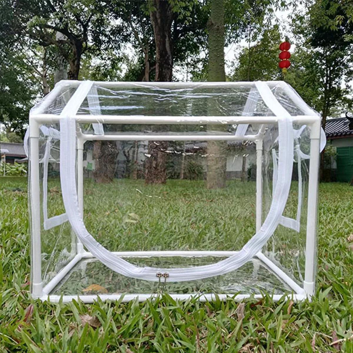 Abri de pluie de serre portable adapté à une utilisation intérieure et extérieure dans les cours - c