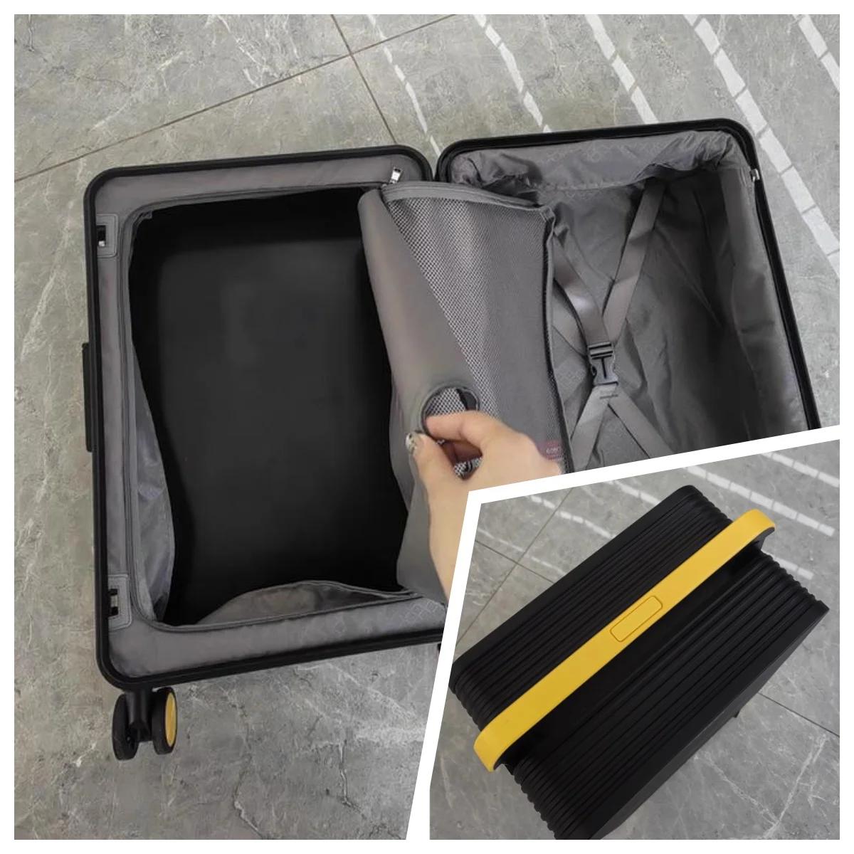 Bagage roulant à guidon large, valise de chariot d'équilibre de voyage en matériau PC Durable de hau