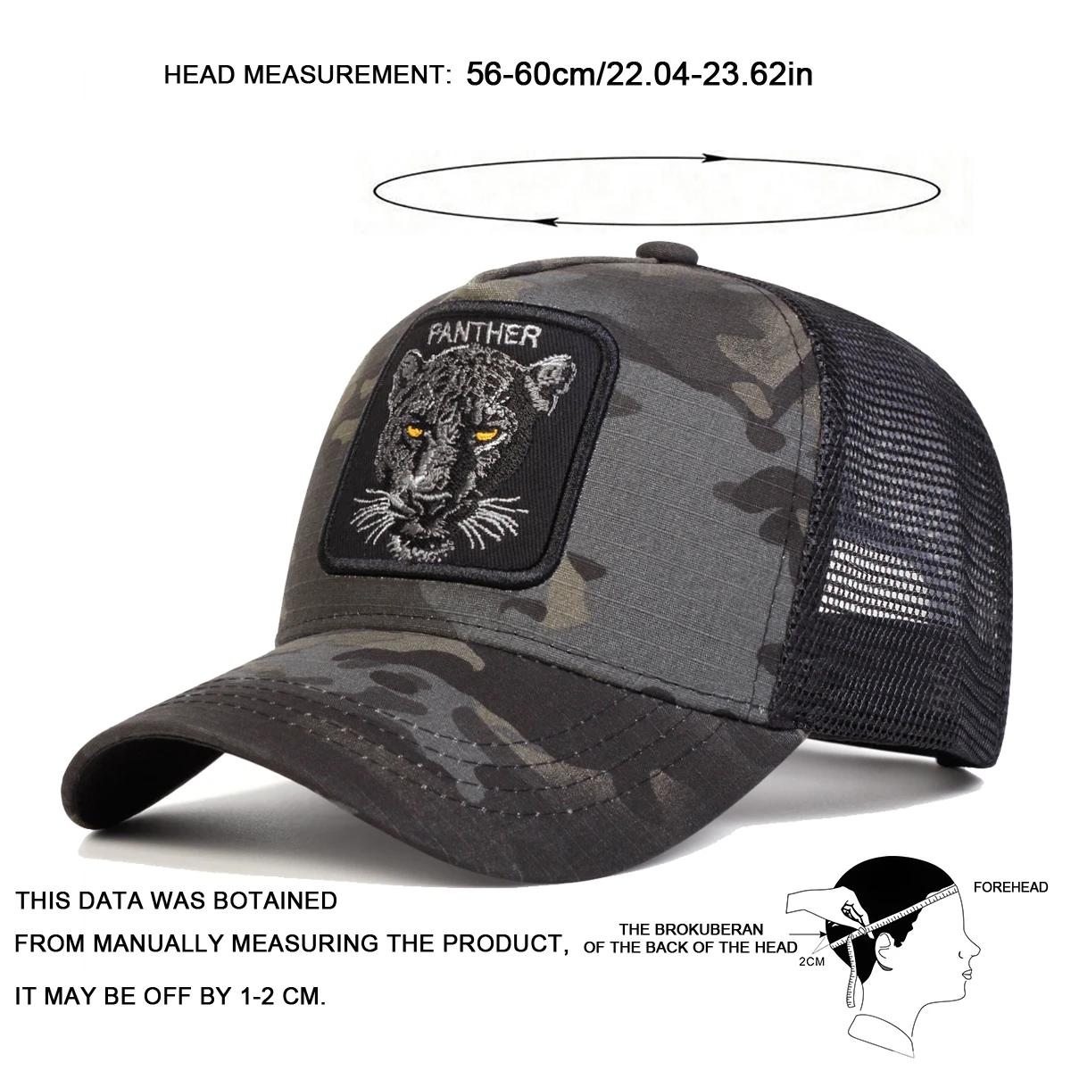 Casquettes de Baseball unisexes avec broderie PANTHER, chapeaux décontractés réglables pour l'extéri