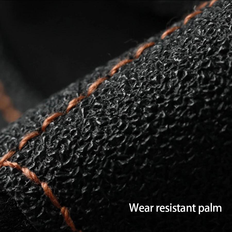 Gants demi-doigt pour hommes, gants de protection d'extérieur F, tenue de sport, résistants à l'usur