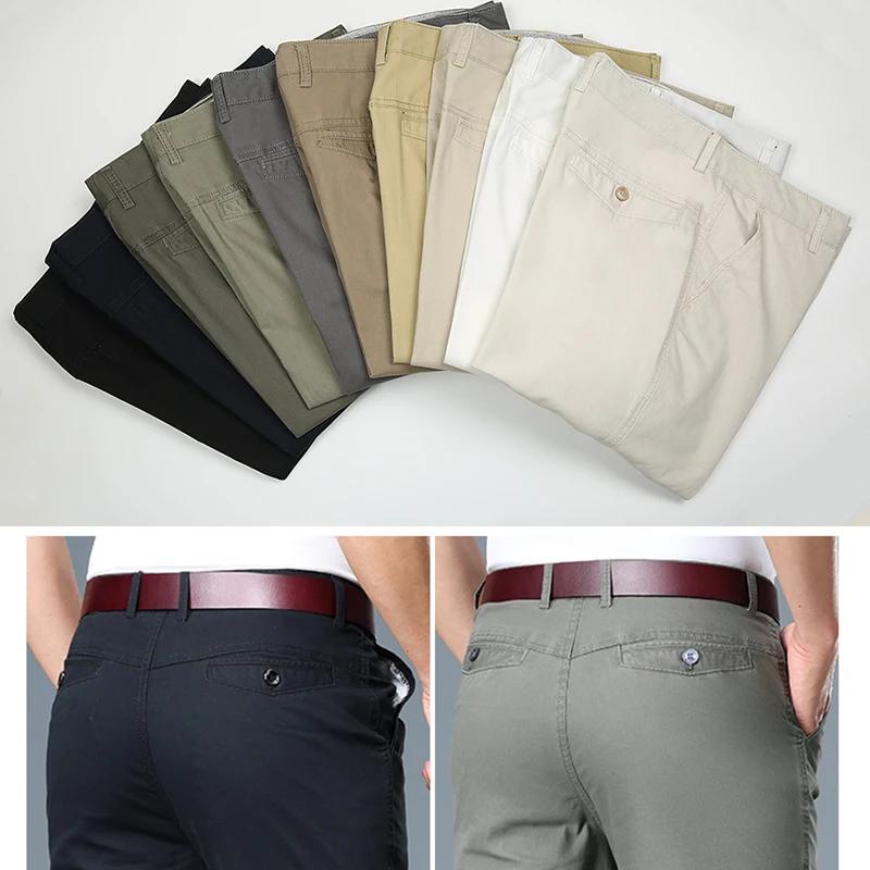 Nouveau pantalon décontracté d'été 2026 pour homme, coupe droite, poches triangulaires, fin et respi
