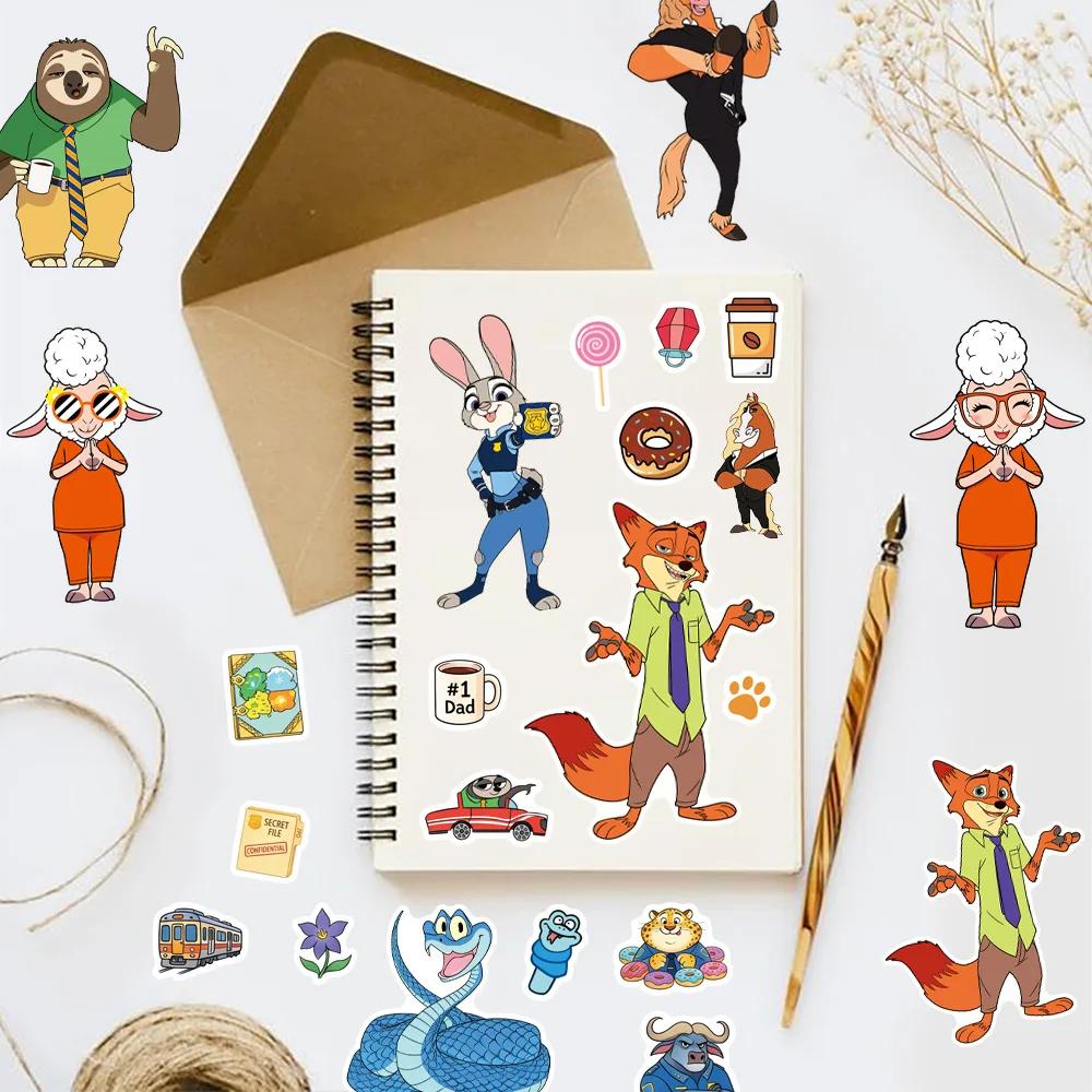 8/16 feuilles faire un visage Zootopia 2 Puzzle dessin animé autocollants bricolage Ryder Chase asse