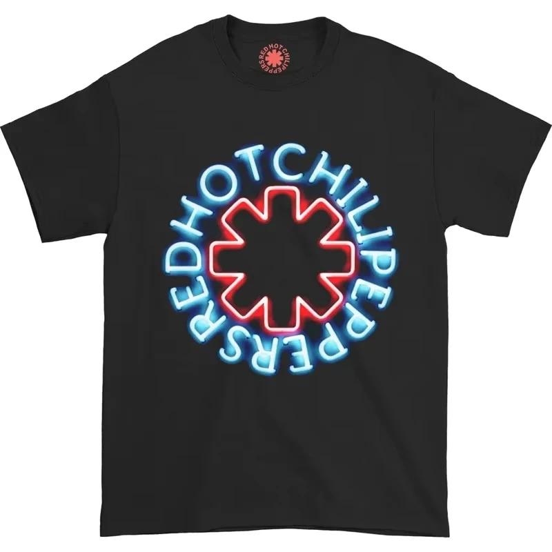 T-shirt en coton pour hommes et femmes, dessin animé drôle et cool, Red Hot Chili Peppers, Harajuku,