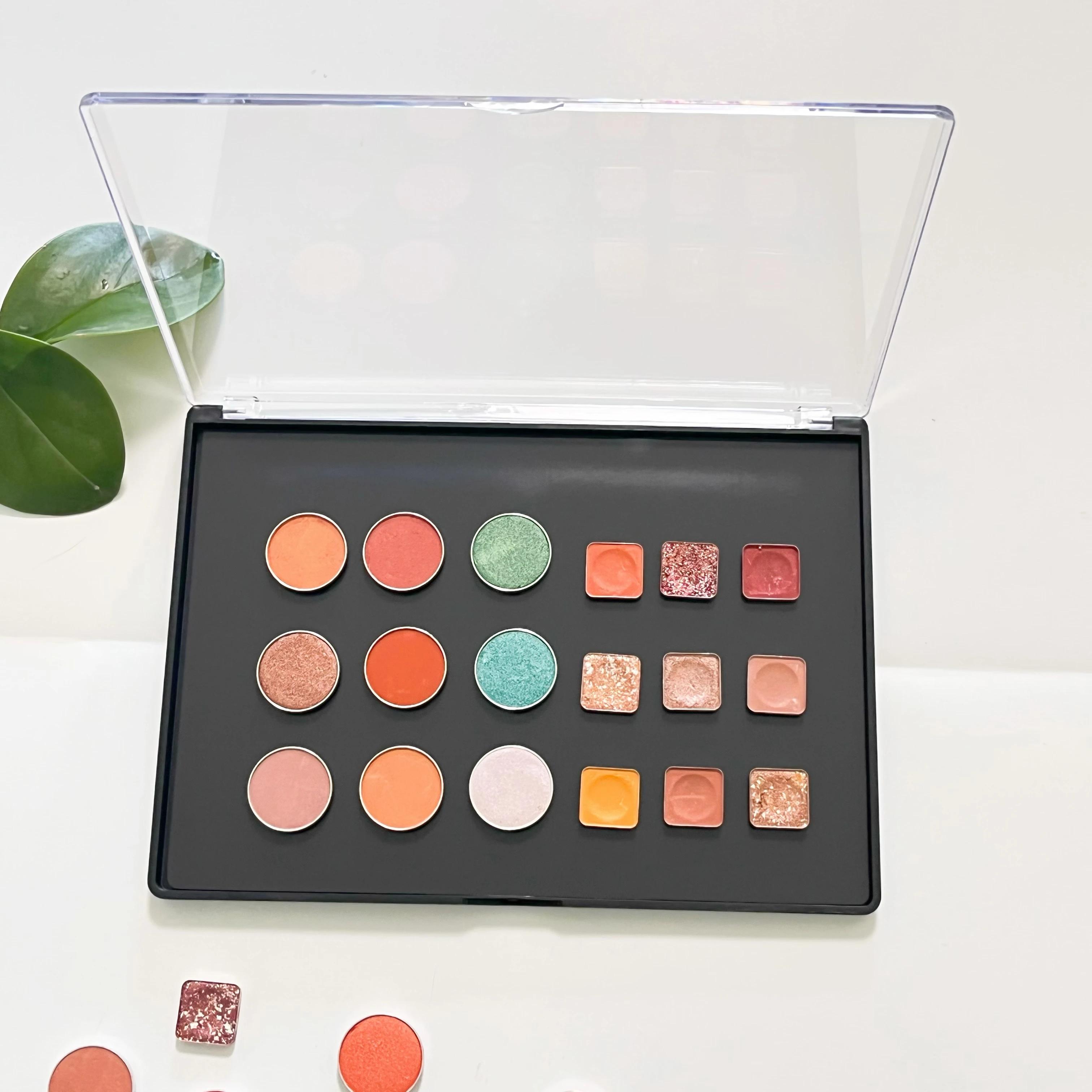 Grande Palette de fards à paupières magnétiques vides XL, boîte de rangement de maquillage, couvercl