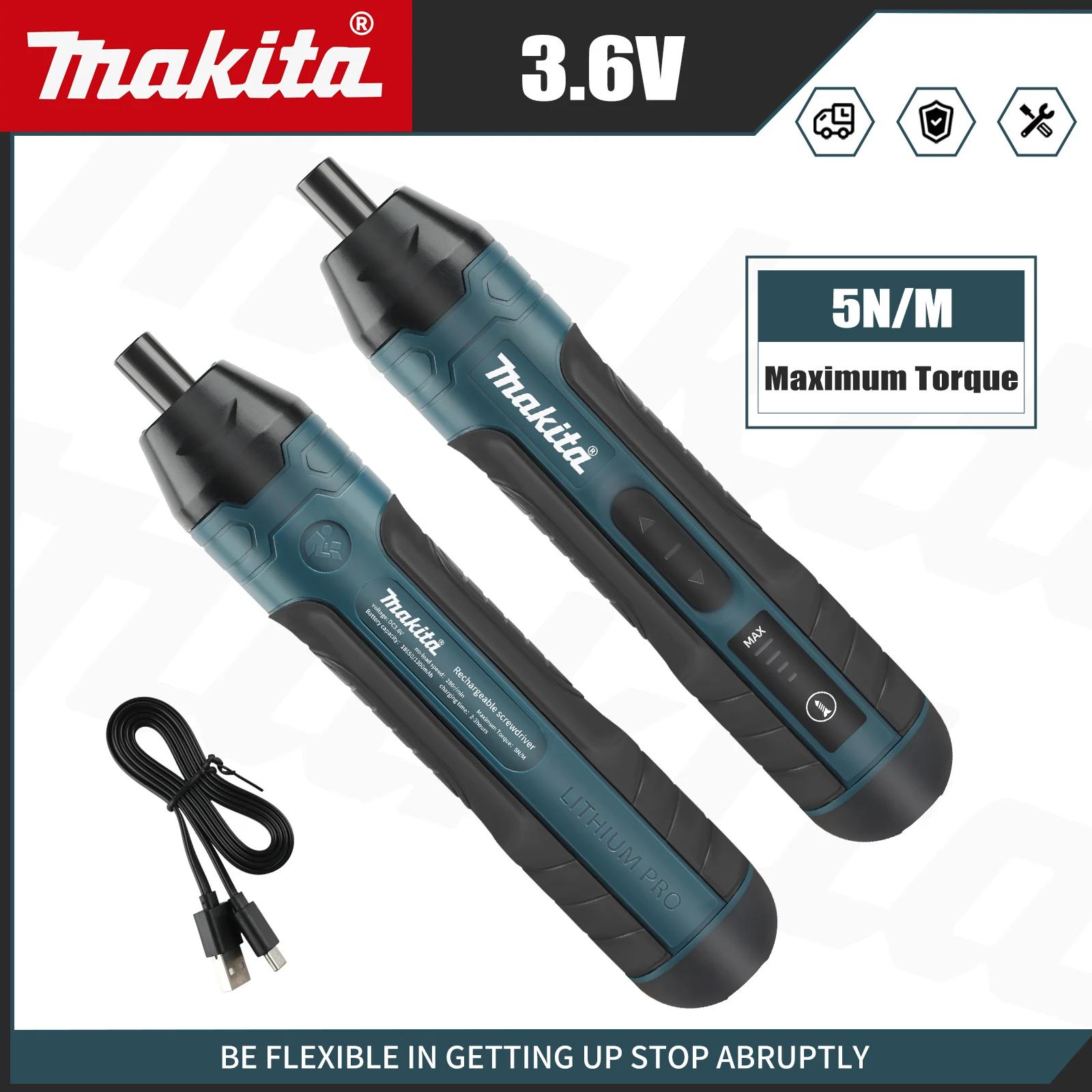 Tournevis électrique sans fil Makita |   couple 3,6 V 5 N.m |   Mandrin 1/4" |   Batterie Li-ion 130