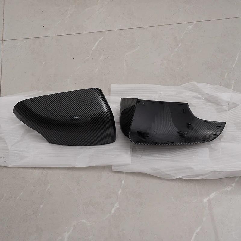 Couvercle de rétroviseur à clipser pour Ford Ranger 2015-2022, boîtier de rétroviseur, noir carbone,