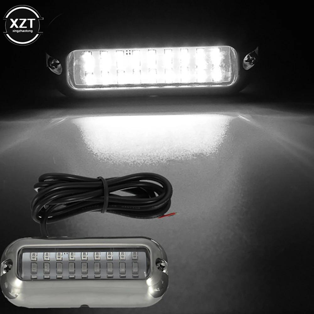 27LED 12V bateau arrière lumière sous-marine ponton Marine bateau accessoires lumière en acier inoxy