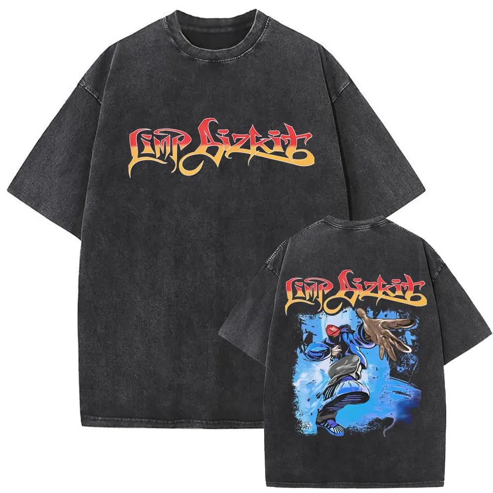 Lavé Vintage groupe de Rock Limp Bizkit significatif autre impression T-shirts hommes femmes Hip Hop